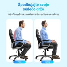 Homey Gel blazina za pravilno in udobnejše sedenje | Ergonomska oblika | Sedežna ortopedska opora | Medicinski gel