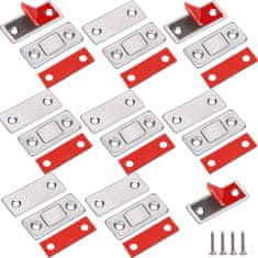 Magnetni zapiralec za vrata | 8 kos | Magnetne ploščice + pripomočki za montažo