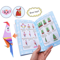 Homey Veliki origami ustvarjalni komplet | 144 listov | 84 stranski priročnik | Barviti dizajni | Učenje z igro