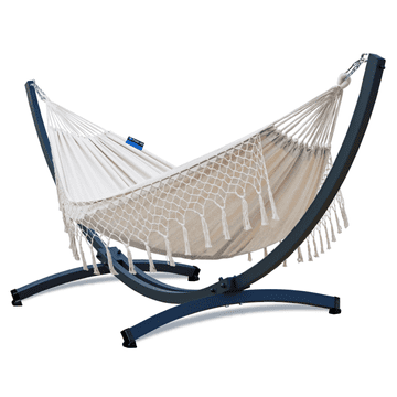 Potenza Viseča mreža 220×160 SANTIA XL + jekleni okvir za visečo mrežo TYTAN