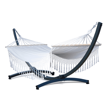 Potenza Viseča mreža SANTIA XL 220×160 s prečkami + jekleni okvir za visečo mrežo TYTAN