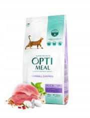 OptiMeal Suha hrana za mačke proti dlačicam z raco 10 kg