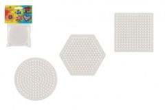 Hama Podloga za kroglice MIDI - kolo, kvadrat, šestkotnik, plastika 9x9cm