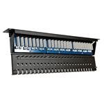 Patch panel LEXI-Net UTP cat.5e 24p. (top notch - "KRONE") - črn