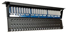 Patch panel LEXI-Net UTP cat.5e 24p. (top notch - "KRONE") - črn