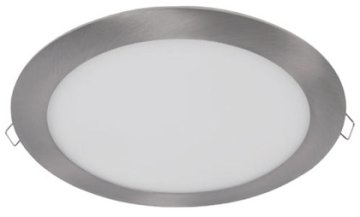ELMARK LED panel 8W 120mm 4000K - vgradni, brušen aluminij, okrogel