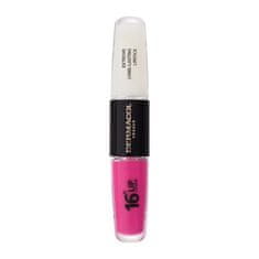Dermacol 16H Lip Colour Extreme Long-Lasting Lipstick dolgoobstojna šminka in glos za ustnice 2v1 8 ml Odtenek 18