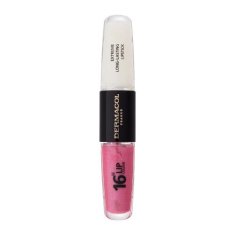 Dermacol 16H Lip Colour Extreme Long-Lasting Lipstick dolgoobstojna šminka in glos za ustnice 2v1 8 ml Odtenek 15