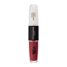 Dermacol 16H Lip Colour Extreme Long-Lasting Lipstick dolgoobstojna šminka in glos za ustnice 2v1 8 ml Odtenek 20