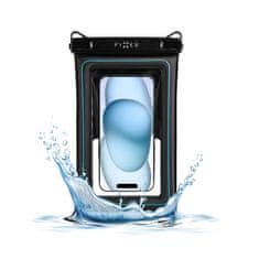 FIXED Float Max vodoodporno plavajoče ohišje s kakovostnim sistemom zaklepanja in certifikatom IPX8, črno