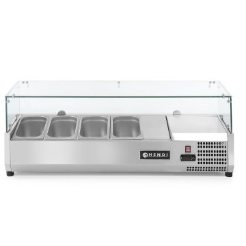 slomart Hladilna vitrina 4 x GN 1/3 širine 120 cm - Hendi 232965