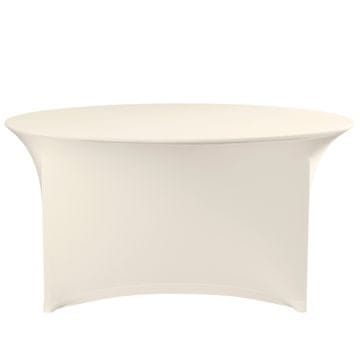 shumee Okrogel prt brez likanja, premer. 180 cm krem Jersey blago - Hendi 814444