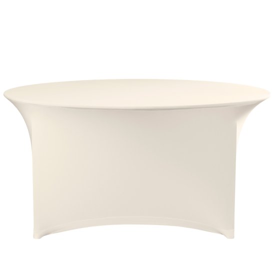 shumee Okrogel prt brez likanja, premer. 180 cm krem Jersey blago - Hendi 814444