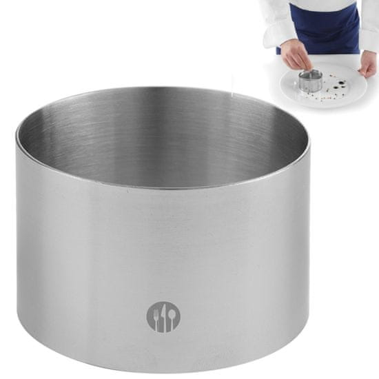 shumee Kuharski obroč za slaščice iz nerjavečega jekla, premer. 90 mm višina 45 mm - Hendi 512302
