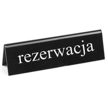 shumee Dvostranski obvestilni znak REZERVACIJA, material pleksi steklo PL - Hendi 663523