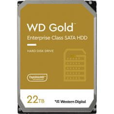 WD 22TB GOLD trdi disk, 7200 obratov, 512MB