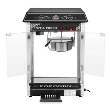 Royal Catering Profesionalni, zmogljiv stroj za popcorn, nastavljiv 230 V, 1,6 kW, črn