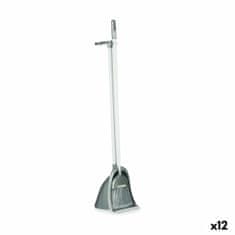 BigBuy Komplet krtač za pometanje in posode za prah srebrna plastika (12 enot)
