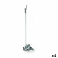 BigBuy Komplet krtač za pometanje in posode za prah srebrna plastika (12 enot)