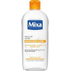 Mixa Niacinamide Glow Micellar Water 400 ml vlažilna in posvetlitvena micelarna vodica za utrujeno kožo za ženske