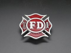 Usnjen pas za hlače s 3D čudovito FD zaponko - GASILEC GASILCI