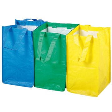shumee Trpežne vrečke za ločevanje odpadkov, SET 3 x 21L