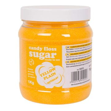 shumee Barvni sladkor za bombažno bombo, rumen, naravna aroma bombaža, 1kg