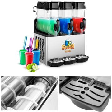 Royal Catering Granitor – razdeljevalnik za pijače tipa slush in granita, trojni, 3 x 12 l
