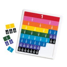 Learning Resources matematične ploščice z ulomki učni viri ler 0615 (mavrica)