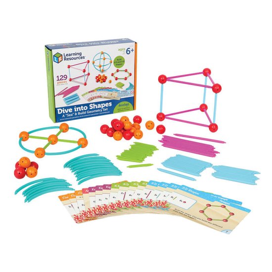 Learning Resources učni viri ler 1773 geometrijski gradbeni komplet