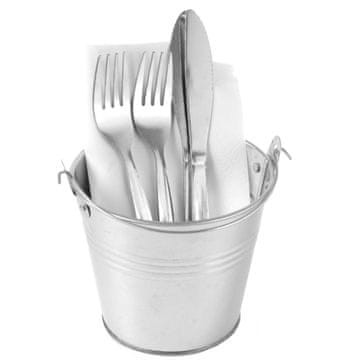 shumee Miniaturno jekleno vedro z ročajem dia. 120 mm