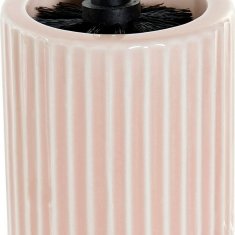DKD Home Decor Toaletna ščetka DKD Home Decor Pink Steel polipropilen Stoneware 11 x 40,5 x 11 cm