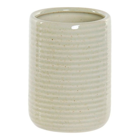 DKD Home Decor Držalo za zobne ščetke DKD Home Decor Zelena plastična posoda 7,5 x 7,5 x 10,5 cm