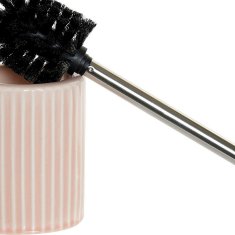 DKD Home Decor Toaletna ščetka DKD Home Decor Pink Steel polipropilen Stoneware 11 x 40,5 x 11 cm