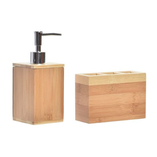 DKD Home Decor Kopalni komplet DKD Home Decor Natural Bamboo 13 x 5 x 9 cm