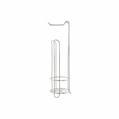 DKD Home Decor Držalo za toaletno rolico DKD Home Decor Silver Metal Plastic Chromed 16 x 15 x 16 cm