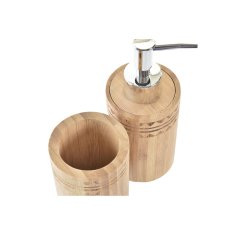 DKD Home Decor Kopalniški set DKD Home Decor Natural Bamboo 6,8 x 7,5 x 18 cm