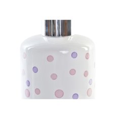 DKD Home Decor Kopalniški set DKD Home Decor White ABS Dolomite Polka dots 7 x 7 x 17,5 cm (2 enoti)