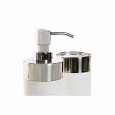 DKD Home Decor Kopalniški set DKD Home Decor White Silver Aluminium polystyrene 6,6 x 6,6 x 16,2 cm