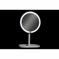 DKD Home Decor Povečevalno ogledalo z LED diodo DKD Home Decor 20 x 20 x 33 cm Bela plastika
