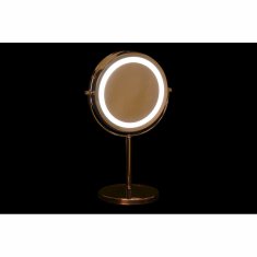 DKD Home Decor Povečevalno ogledalo z LED DKD Home Decor 21,5 x 13,5 x 32,5 cm srebrna kovina
