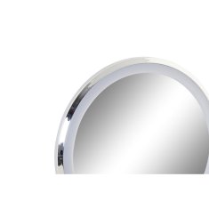 DKD Home Decor Povečevalno ogledalo z LED diodo DKD Home Decor Silver 20 x 14 x 34 cm