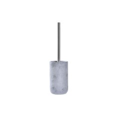 DKD Home Decor Ščetka za stranišče DKD Home Decor Grey Silver Stainless steel Cement Scandi 10 x 10 x 40 cm