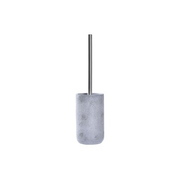 DKD Home Decor Ščetka za stranišče DKD Home Decor Grey Silver Stainless steel Cement Scandi 10 x 10 x 40 cm
