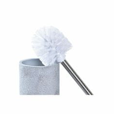 DKD Home Decor Ščetka za stranišče DKD Home Decor Grey Silver Stainless steel Cement Scandi 10 x 10 x 40 cm