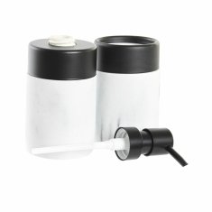 DKD Home Decor Kopalniški set DKD Home Decor White Black White/Black Metal Resin Modern 7,2 x 7,2 x 16,4 cm