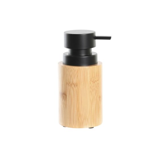 DKD Home Decor Dozirnik za milo DKD Home Decor Črna Naravni bambus polipropilen