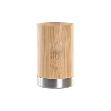 DKD Home Decor Držalo za zobne ščetke DKD Home Decor Naravni bambus polipropilen 7 x 7 x 11 cm