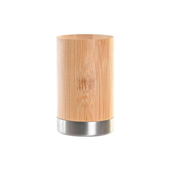 DKD Home Decor Držalo za zobne ščetke DKD Home Decor Naravni bambus polipropilen 7 x 7 x 11 cm
