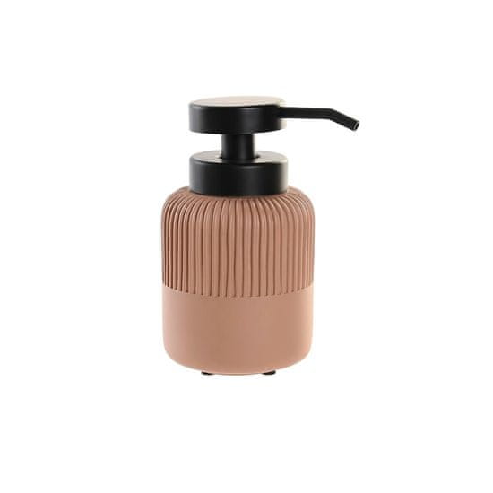 DKD Home Decor Dozator za milo DKD Home Decor Črna cementna terakota polipropilen 7 x 7 x 16 cm